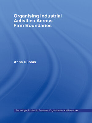 cover image of Organizing Industrial Activities Across Firm Boundaries